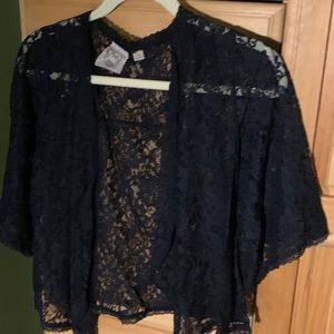 Black lace coverup